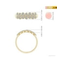 thumbnail image 4 of ANGARA Natural Diamond Two-Layer Cobblestone Ring in 14K Yellow Gold for Women (Size-2.5mm| Color-K| Clarity-I3) | April Birthstone, Anniversary, Jewelry Gift for Women | Natural Diamond Ring, 4 of 9