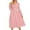 Pink, variant on TSADFHJI Knit Skirt and Sweater Set Women's Vintage V Neck Fancy Jacquard Dress with Long Sleeves and Big Swing Dress M Red