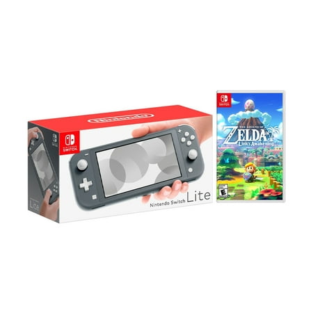 Nintendo Switch Lite Gray Bundle with The Legend of Zelda: Link's Awakening NS Game Disc - 2019 New (Best New Games Of 2019)