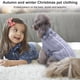 thumbnail image 2 of Billuyoard Suéter de Navidad para mascotas, suéter de punto cálido de Color sólido, ropa de otoño e invierno Ropa para mascotas Gris S Billuyoard PT000154-11, 2 of 6