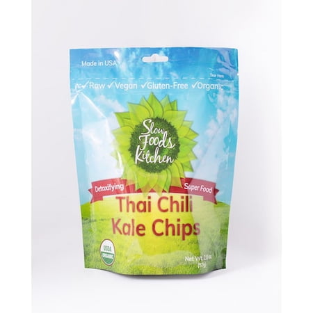 Thai Chili Spicy Kale Chips | Pack of 1, 2oz Bag | Vegan, Organic, Gluten Free, Dairy Free, Soy Free