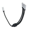 thumbnail image 4 of Cable adaptador de 3,5 mm hembra a 3 x 3,5 mm Cable divisor auxiliar estéreo de alta fidelidad chapado en oro para reproductores multimedia de computadora 3,5 1 hembra a 3 hembra, 4 of 12
