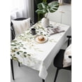 thumbnail image 6 of Sage Green Eucalyptus Leaves Table Cloth, Waterproof Tablecloth for Rectangle Tables, Spring Botanical Floral Reusable Washable Fabric Table Cover for Restaurant Kitchen Dining Tables 60"x120", 6 of 9