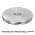 thumbnail image 4 of Single Groove Pulley 18mm Fixed Bore 80mm Outer Diameter Aluminum Alloy for Drilling Machine 6mm PU Round Belt, 4 of 5