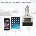 thumbnail image 3 of DC 12/24V To AC 220V USB Car Mobile Power Inverter Adapter Auto Car Power Converter Charger Used For All Mobile Phones, 3 of 9