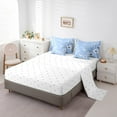 thumbnail image 3 of Erosebridal Kids Butterfly Bedding Sets Full Size, Dandelion Flower Comforter Sets with Sheets, Spring Plant Decor, Reversible 7pcs, 3 of 5
