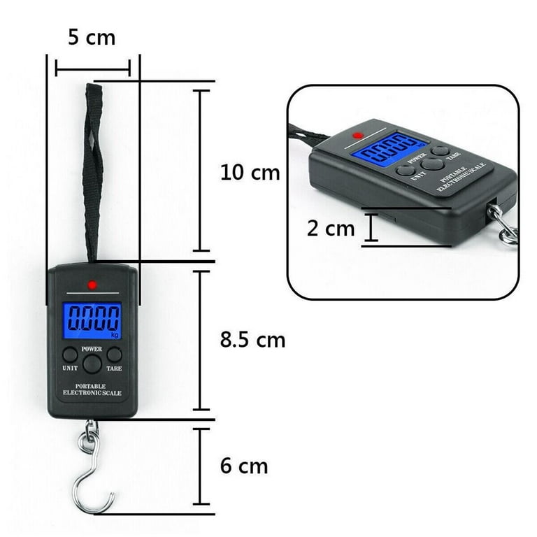 Mini Pocket Digital Scale Electronic Hanging Hook Luggage 20g-40Kg