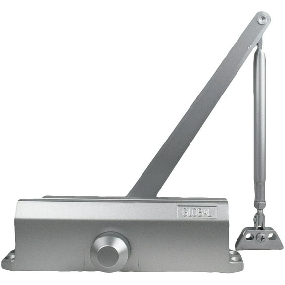 Global Door Controls TC200 Series ADA Closer with Back-Check Size 4 in Aluminum