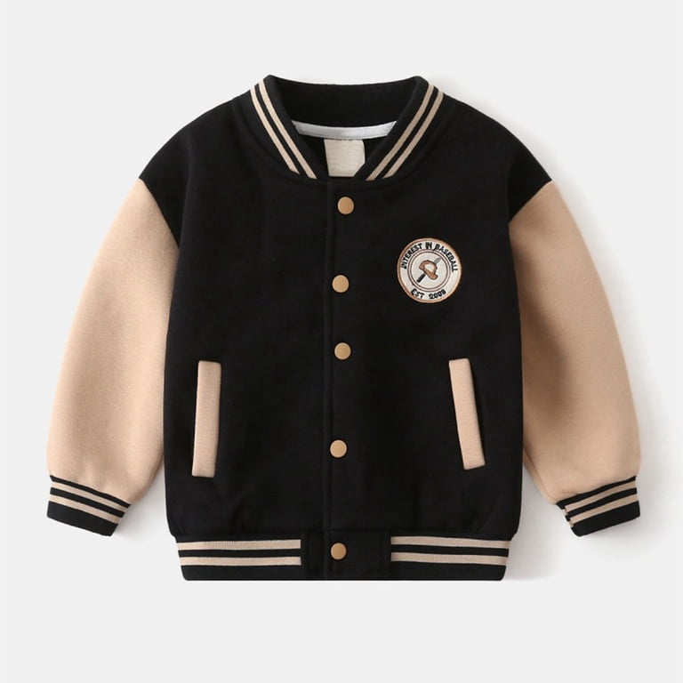 QBK Toddler To Youth Baseball Cage Jacket - UPF 50+ Windbreaker With Breathable Sides, Quarter Zip (Black, 12-13Y)
