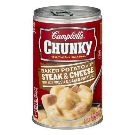 Campbell's Chunky Baked w/Steak & Cheese Potato, 18.8 oz - Walmart.com