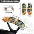 thumbnail image 6 of HELLHERO Hawaii Beach Print Office Chair Cover Set, Anti Dust Coconut Palm Print Gaming Chair Seat Cover with Arm Rest Covers, Stretchable Rotating Boss Chairs Slipcover, Home Decor, 6 of 6
