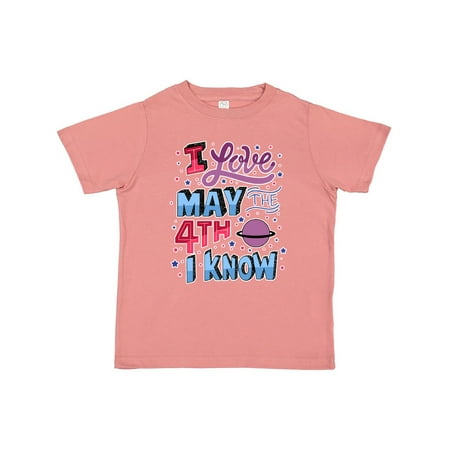 

Inktastic I Love May The 4th I know Gift Toddler Boy or Toddler Girl T-Shirt