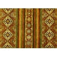 thumbnail image 1 of Ahgly Company Indoor Rectangle Abstract Yellow Modern Area Rugs, 2' x 4', 1 of 4