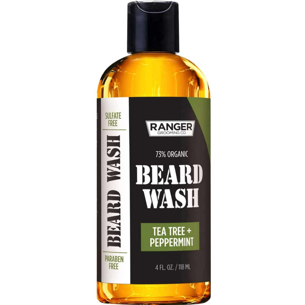 Beard Wash Shampoo by Ranger Grooming Co by Leven Rose, Sulfate Free Natural Beard Cleanser