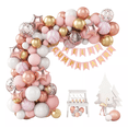 thumbnail image 1 of Guirnalda De Globos Rosa Decoración De Arco De Cumpleaños Rosa/Dorado/Blanco, 1 of 5