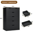 Tall Dresser with 6 Drawers Dresser for Bedroom, Modern Wood Chest of ...