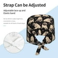 thumbnail image 3 of Gaeub French Bulldog Print Cleaning Working Cap,Unisex Scrub Cap Nurse Hat,No-Slip Scrub Cap for Men & Women, 3 of 7