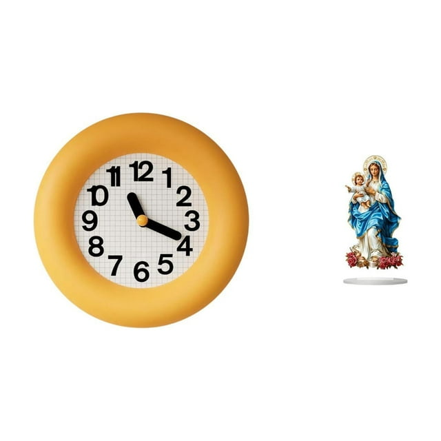 Reloj de pared redondo silencioso para dormitorio, mesa o escritorio. Decoración de escritorio en acrílico con diseños modernos y creativos en madera.