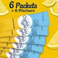 thumbnail image 6 of (2 pack) Crystal Light Drink Mix, 6 Pitcher Packets, for Flavorful Hydration and Shareable Refreshment, Lemonade, natural flavor with other natural flavor, Zero Sugar, Low Calorie, 3.2 oz, 6 of 17