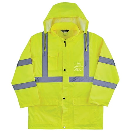 

Ergodyne Glowear 8366 Lightweight Hi-Vis Class 3 Rain Jacket Type R 4X-Large Lime (1 Unit)
