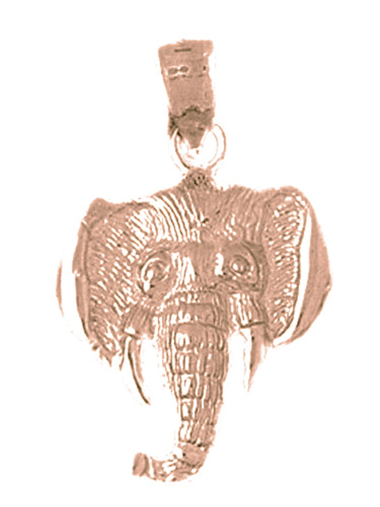 16 mm Jewels Obsession Elephant Pendant Sterling Silver 925 Elephant Pendant