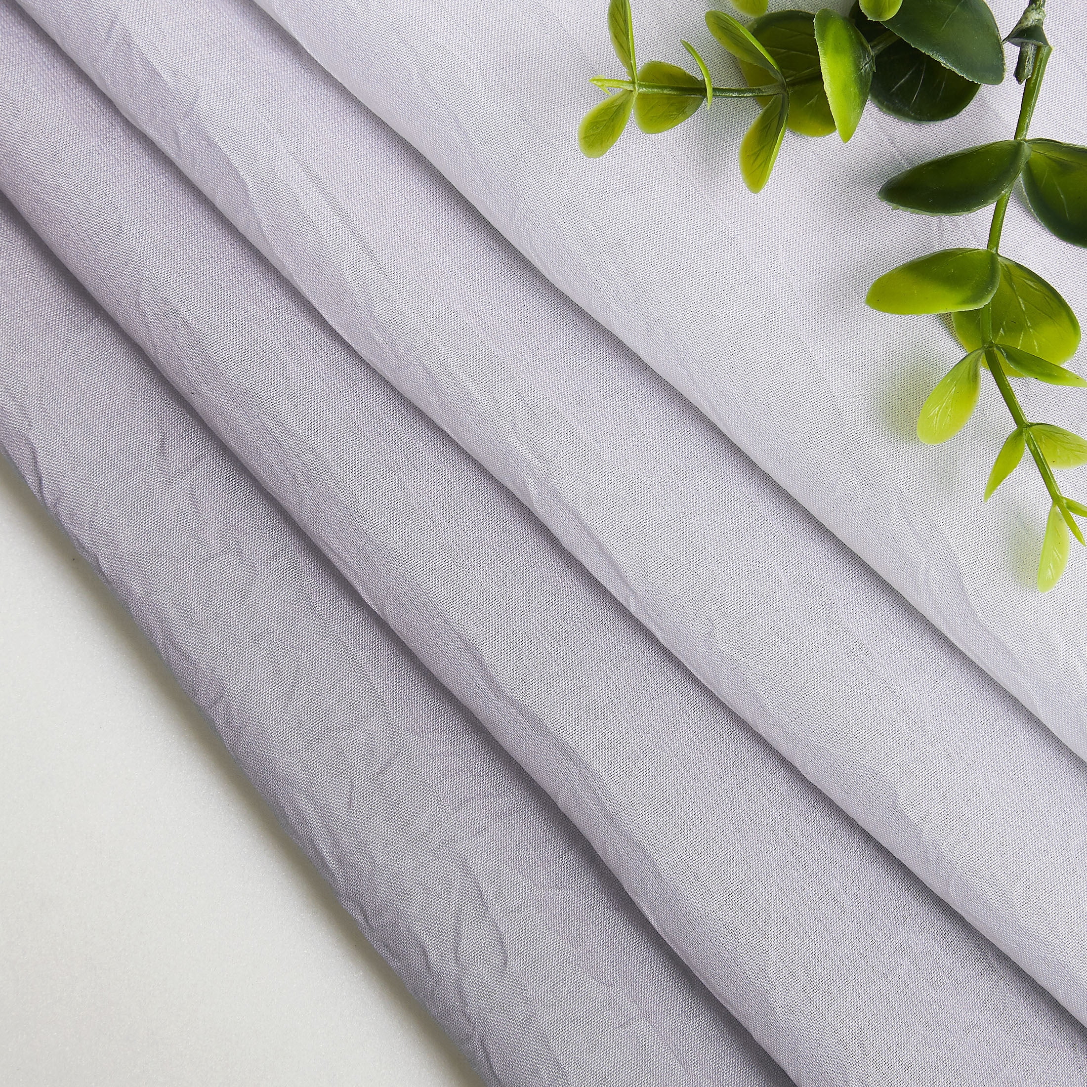 Junvictex Ombre Chiffon Sheer Grey Window Curtain Panels 52"Wx63"L Crinkle Voile for Living Room Bedroom,Grommet,2 Panels