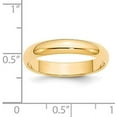 thumbnail image 3 of Solid 14k Yellow Gold 4.2mm Half-Round Wedding Band Size 5.5 - Ring Size 5.5, 3 of 6
