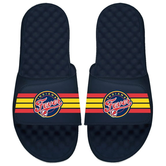 Unisex ISlide Navy Indiana Fever Varsity Stripes Slide Sandals