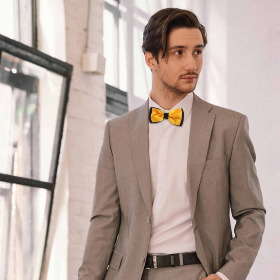 Milisten Men's Pre-Tied Multi-Color Polyester Bow Tie for Weddings, Formal Events, Parties, and Everyday Wear