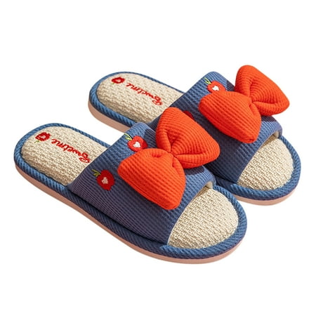

Nmnitkp Slippers for Women Linen Slippers Cute Animal Lace Slippers Cotton Linen Couple s Home Shoes Indoor And Outdoor Unique Design Women s Sandals
