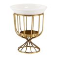 thumbnail image 1 of Candelabro de vela de té, adorno de mesa, quemador de oro fundido extraíble, calentador de aceite esencial para el hogar, bodas, dormitorio, estudio, 1 of 8