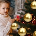 thumbnail image 4 of Yeuimy Christmas Balls Large Matte Plastic Shatterproof Christmas Ornament Balls Christmas Tree Decorations Gold Ornaments For Tree Holiday Party Decor Indoor Outdoor Christmas Ornaments Set, 4 of 4