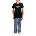 thumbnail image 4 of CafePress - Mystic Owl In Native American Style Pajamas - Women's Short Sleeve Print T-Shirt and Pants Dark Cotton Pajama Set, 4 of 7