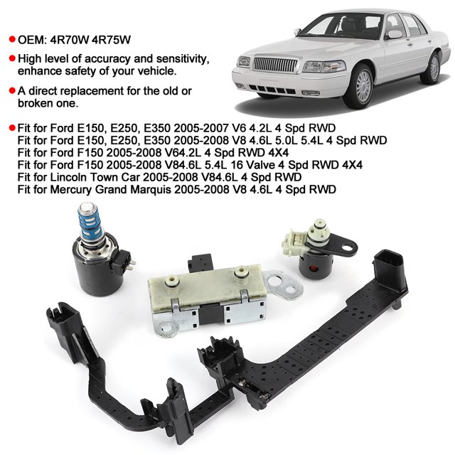 Kit de válvula solenoide ANGGREK de 4 piezas para E150 E250 E350 F150 2005-2008 4R70W
