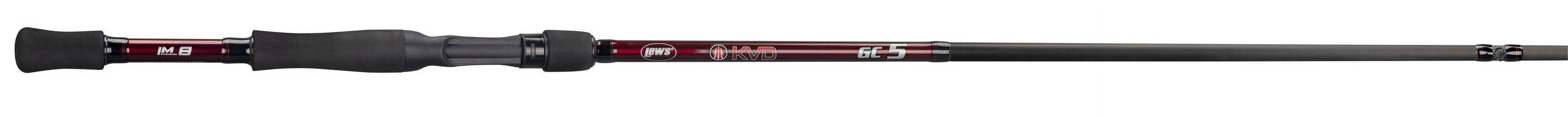 Lew's KVD Series Casting Fishing Rod, 7-Foot 2-Inch Rod, Medium-Heavy Power Extra Fast Action, Red