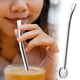 thumbnail image 1 of Fiudx Cuchara de Acero Inoxidable con Pajita, Filtro Reutilizable para Yerba Mate, Diseño Curvo Cómodo, Ideal para Bebidas Frías o Calientes, Accesorio Tradicional para Té y Café, 7,75 Pulgadas de La, 1 of 7