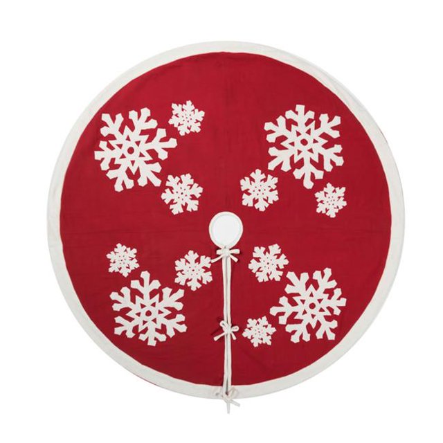 Vickerman QTX17351 Jupe Arbre Rouge 60 Po. Collection Feutre Flakes