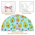 thumbnail image 4 of Rateoe Cartoon Avocado Print Christmas Tree Skirt 30" for Xmas Holiday New Year Party Circle Tree Mat Ornaments Decoration, 4 of 7