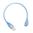 thumbnail image 2 of Cable de extensión USB 2.0 alto transparente 0.3 metros perfke Cable de extensión estándar, 2 of 8