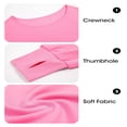 thumbnail image 5 of Solid Color Spring Fall Long Sleeve Off Shoulder Casual Crop Sweatshirt, 5 of 6