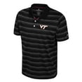 thumbnail image 2 of Men's Colosseum  Black Virginia Tech Hokies Milk Steak Polo, 2 of 3