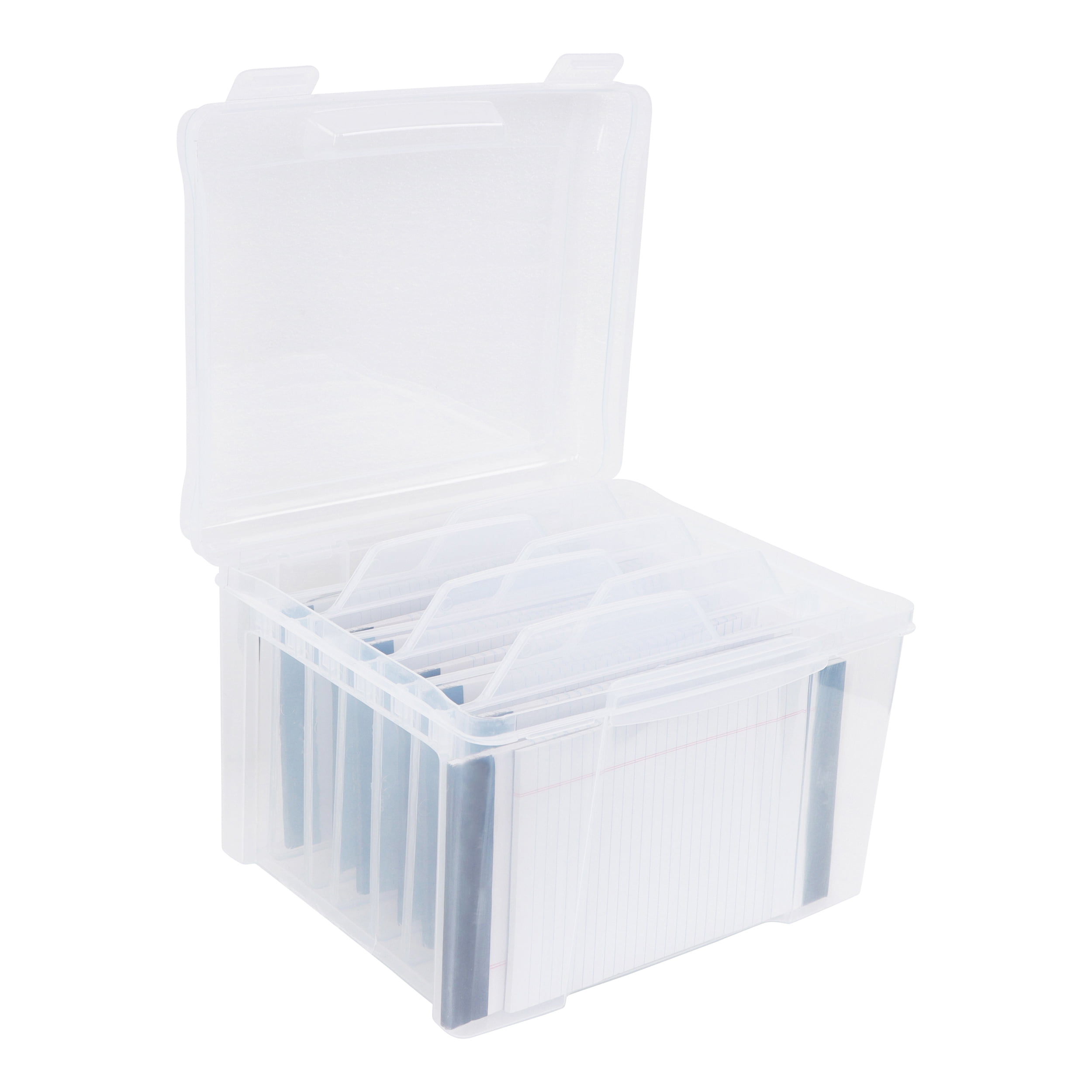 CraftyBook All Occasion Card Storage Box - Assorted Card Box with 6  Dividers