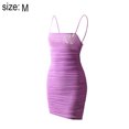 thumbnail image 2 of Dinheiro Vestido ajustado para mujer, sexy, escote corazón, fruncido, sin espalda, vestidos de fiesta de cóctel, m, 2 of 7