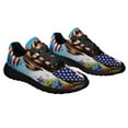 thumbnail image 6 of Chocolate Labrador Retriever Dog 4th Of July Shoes Sneakers Black Size 5, 6 of 7