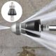 thumbnail image 1 of Kit de boquilla de inyección de alcantarillado para lavadora a presión | Rociador de limpieza de acero inoxidable de 1/4 de pulgada | Flujo de aire inverso, chorros delanteros y traseros, 1 of 3