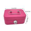 thumbnail image 1 of weibbin Metal Box Cash Box Storage Small 4.53 X 3.78 X2.28 Inch Cover With Lock Organizer Of Money With Lock For Kids Toys Cute To Handle For The, 1 of 7