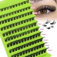 thumbnail image 1 of Pestañas rizadas en forma de D, naturales y bonitas, con tiras finas y suaves que se pueden reutilizar., 1 of 4