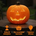 thumbnail image 3 of Lámpara Calabaza Halloween La Escena LED Espeluznante para Fiesta (c), 3 of 9