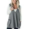 thumbnail image 2 of Womens Vest Top Pocket Sweater Vest Sleeveless V Neck Loose Knit Casual Flattering Tunic Top With Side Patch Pockets Soft And Comfortable Blended Fabric Vests For Women 2025 Trendy, 2 of 5