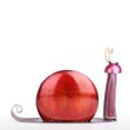 thumbnail image 4 of Tooarts Caracol Adorno Hierro Caracol de dibujos animados Diversión Decoración Jardín o Ha Abanopi escultura de hierro, 4 of 6